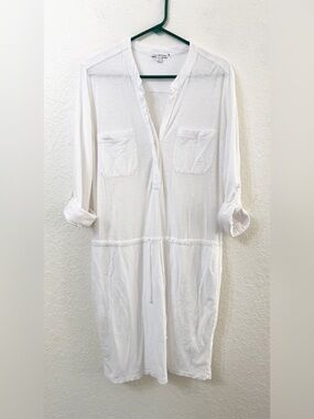 James Perse Shirt Dress Drawstring Waist - 3 - Large